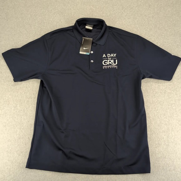 Nike Other - Nike Shirt Mens Large Blue Golf Polo‎ Dri-Fit Logo Swoosh Outdoor Performance